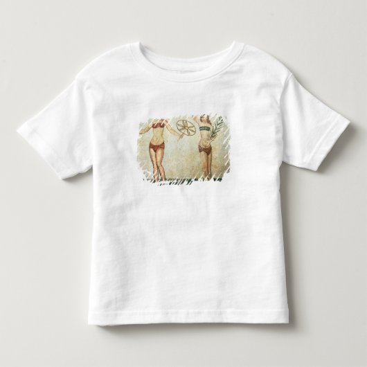 Vrouwen in bikinis kinder shirts (Voorkant)