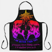 Vrouwen in chique schorten op een barbecue (Voorkant)