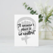 Vrouwen in controle briefkaart (Staand voorkant)