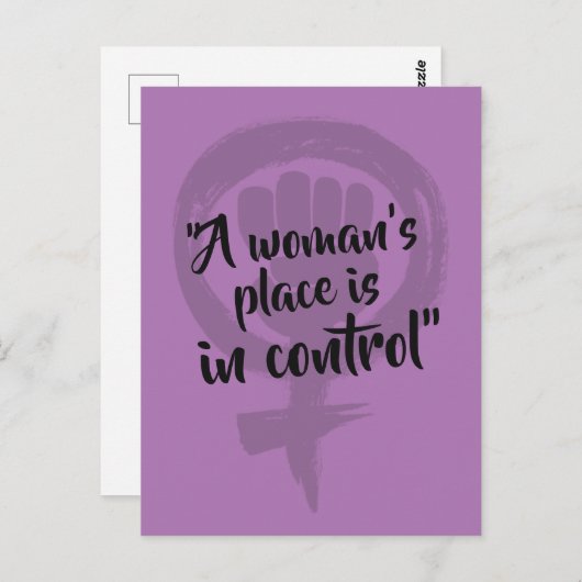 Vrouwen in controle briefkaart (Voorkant / Achterkant)