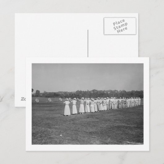 Vrouwen in de archery ontmoeten foto briefkaart (Voorkant / Achterkant)