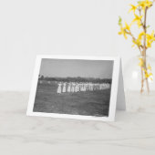 Vrouwen in de archery ontmoeten foto kaart (Gele Bloem)