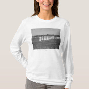 Vrouwen in de archery ontmoeten foto t-shirt