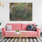 Vrouwen in de bloemen Monet 1875 Canvas Afdruk (Insitu (Woonkamer))