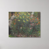 Vrouwen in de bloemen Monet 1875 Canvas Afdruk (Voorkant)