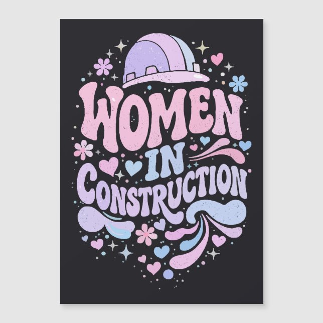 Vrouwen in de Bouw Retro Empowerment (Voorkant)
