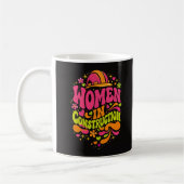 Vrouwen in de bouw Retro Empowerment Koffiemok (Links)