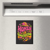 Vrouwen in de bouw Retro Empowerment Magneet (Insitu (Vaatwasser))