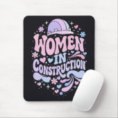 Vrouwen in de Bouw Retro Empowerment Muismat (Met muis)
