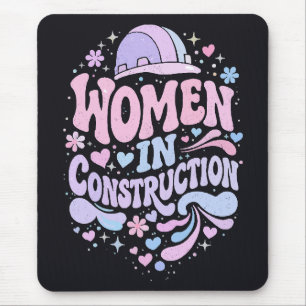 Vrouwen in de Bouw Retro Empowerment Muismat