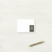 Vrouwen in de bouw Retro empowerment Post-it® Notes (Op bureau)