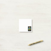 Vrouwen in de bouw Retro Empowerment Post-it® Notes (Op bureau)