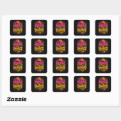 Vrouwen in de bouw Retro Empowerment Vierkante Sticker (Vel)