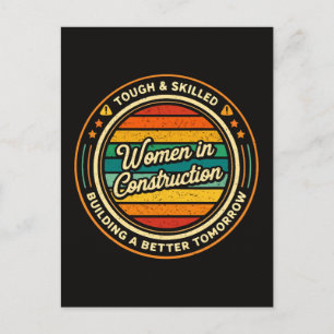 Vrouwen in de bouw: taai en bekwaam briefkaart