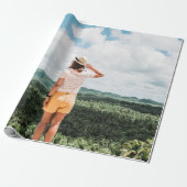 Vrouwen in de buurt van bomen cadeaupapier (Uitgerold)