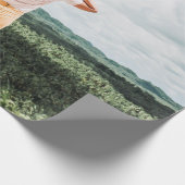 Vrouwen in de buurt van bomen cadeaupapier (Hoek)