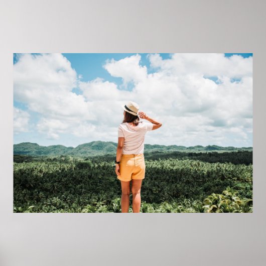 Vrouwen in de buurt van bomen poster (Voorkant)