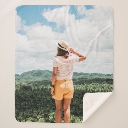 Vrouwen in de buurt van bomen sherpa deken (Voorkant)