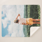 Vrouwen in de buurt van bomen sherpa deken (Voorkant (horizontaal))