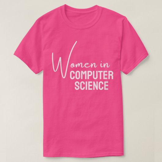 Vrouwen in de computerwetenschappen voor meisjes T T-shirt (Design voorkant)
