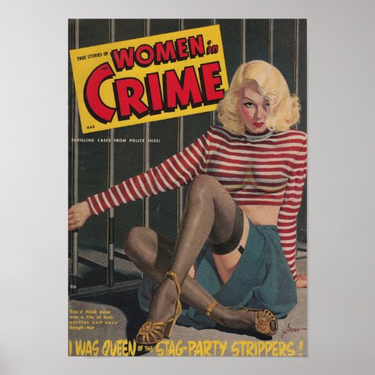 Vrouwen in de criminaliteit poster (Voorkant)