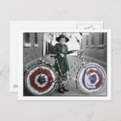  vrouwen in de detailhandel op 4 juli: meisjesscou briefkaart (Voorkant / Achterkant)