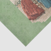  vrouwen in de Dress Green-ontkoppeling Tissuepapier (Detail)