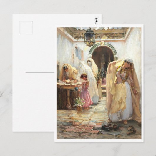 Vrouwen in de fontein door Arthur Bridgman Briefkaart (Voorkant / Achterkant)