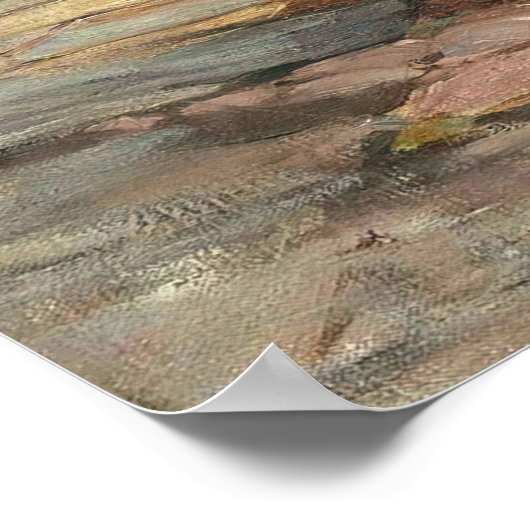 Vrouwen in de fontein poster (Hoek)