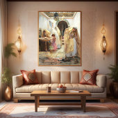 Vrouwen in de fontein poster