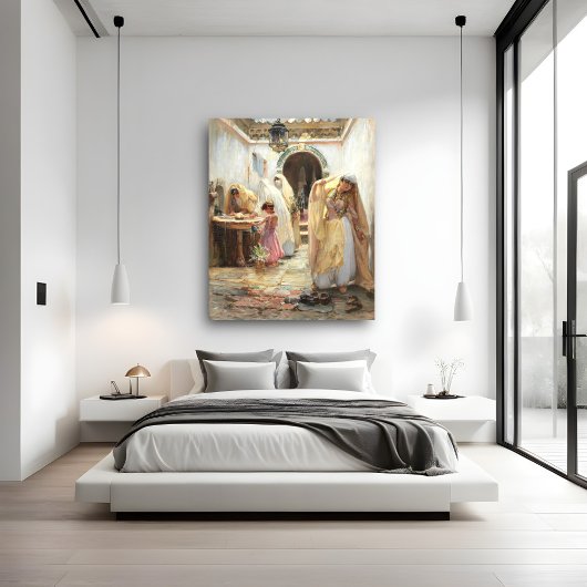 Vrouwen in de fontein poster