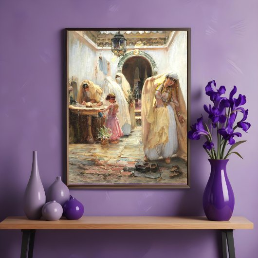 Vrouwen in de fontein poster