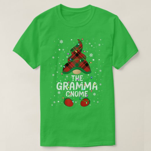 Vrouwen in de Gramma Gnome Familie Matching Group T-shirt (Design voorkant)
