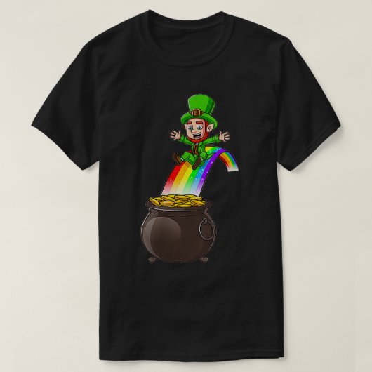 Vrouwen in de Ierse patricks dag leprechaun Pot of T-shirt (Design voorkant)