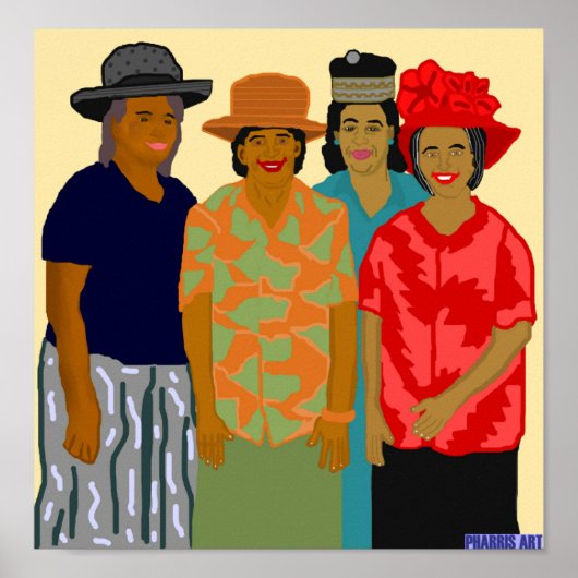 Vrouwen in de kerkelijke afdrukken poster (Voorkant)