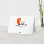 Vrouwen in de Kerstkaart die van het Dekbed worden Feestdagen Kaart (Achterkant)