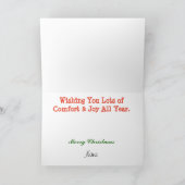 Vrouwen in de Kerstkaart die van het Dekbed worden Feestdagen Kaart (Binnen)