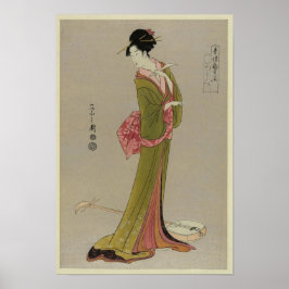 Vrouwen in de Kimono Japanse  Kunst Poster