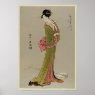 Vrouwen in de Kimono Japanse Kunst Poster