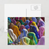 Vrouwen in de kleurrijke spaar verzamelen zich sam briefkaart (Voorkant / Achterkant)