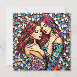 Vrouwen in de liefde | Romantische omhelzing Kaart
