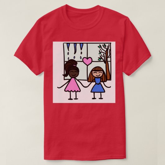 Vrouwen in de liefdeslente t-shirt (Design voorkant)