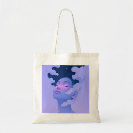 vrouwen in de lucht boodschappentas tote bag