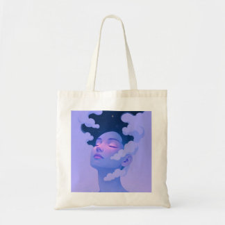vrouwen in de lucht boodschappentas tote bag