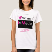 Vrouwen in de media T-shirt wit (Voorkant)