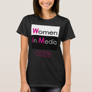 Vrouwen in de mediaschirt Black T-shirt