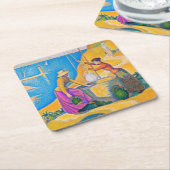 Vrouwen in de Nou, Signac Kartonnen Onderzetters (Schuin)