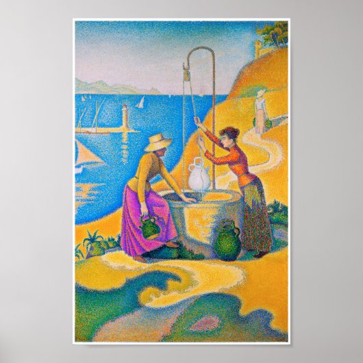 Vrouwen in de Nou, Signac Poster (Voorkant)