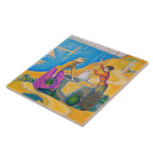 Vrouwen in de Nou, Signac Tegeltje (Zijkant)