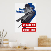 Vrouwen in de oorlog poster (Keuken)